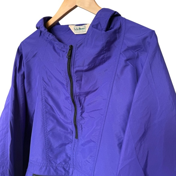 L.L. Bean Other - VINTAGE! 90’s L.L. Bean Men's XL Tall Purple Anorak Windbreaker Jacket Hooded
